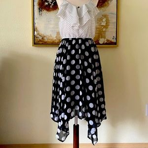 Maurices dress with matching hair piece size M EUC